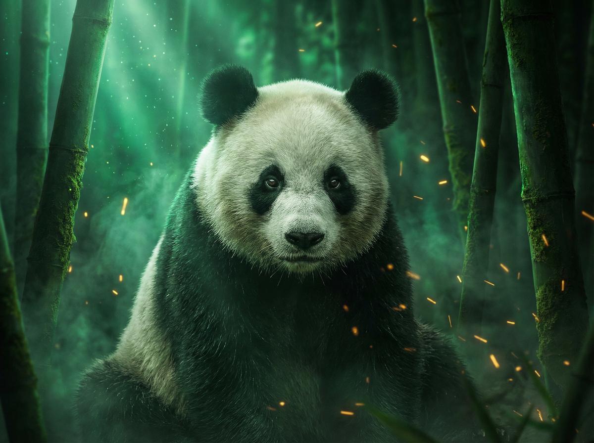 51吃瓜熊猫幼崽竹林嬉戏视频