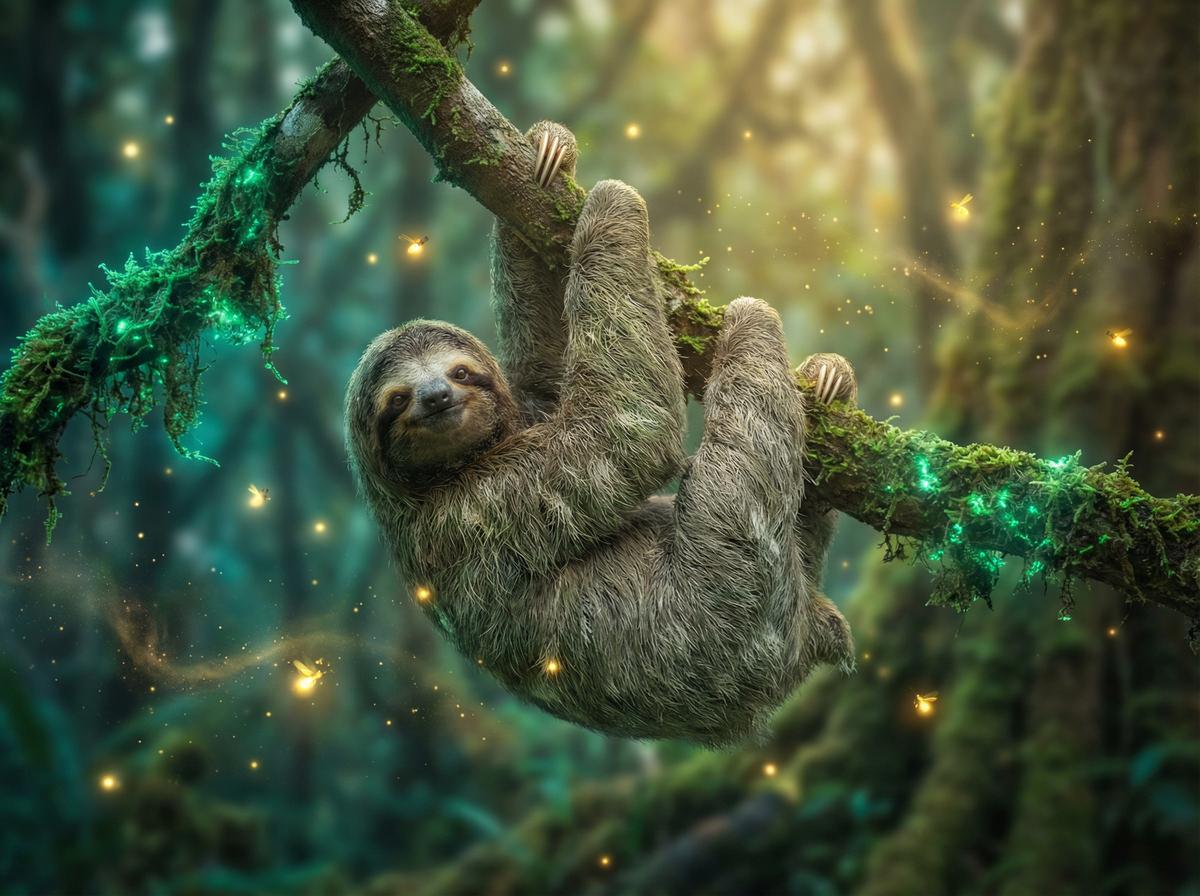 51吃瓜树懒雨林慢生活视频